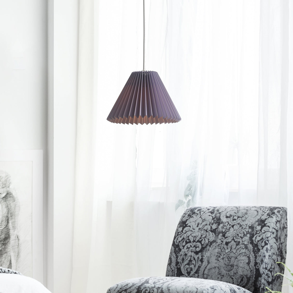 Grooves Taklampa Ø25 Mjuk violett-Lampconcept.se