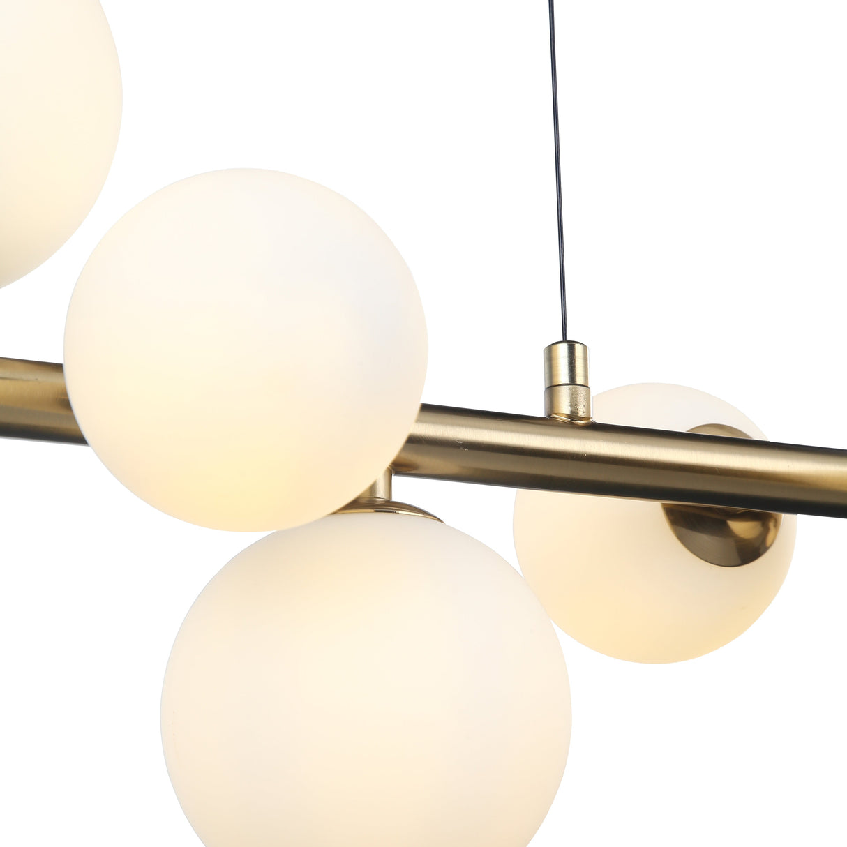 Valencia Långbord Taklampa Mässing/Opal-Lampconcept.se