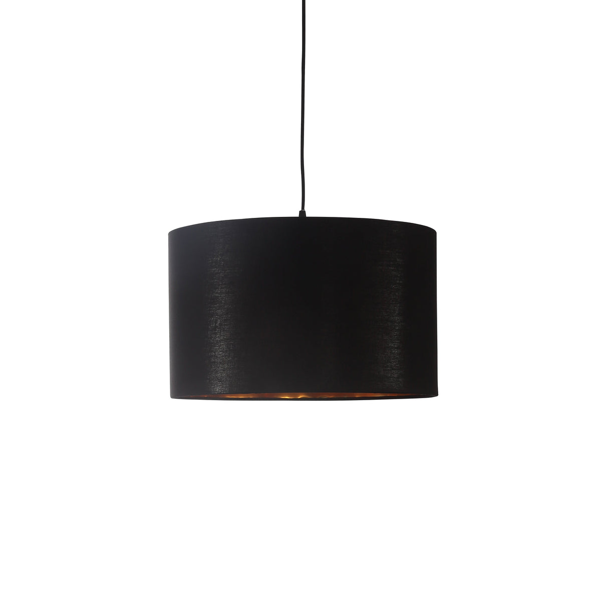 Drum Taklampa Ø40 Svart/Mässing