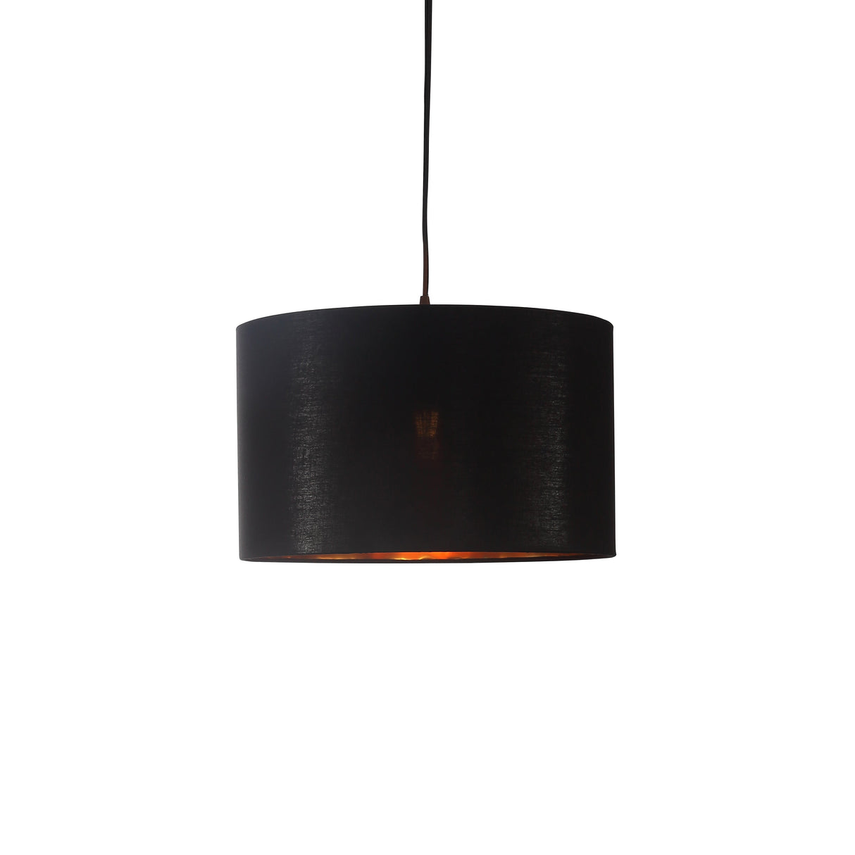 Drum Taklampa Ø40 Svart/Mässing