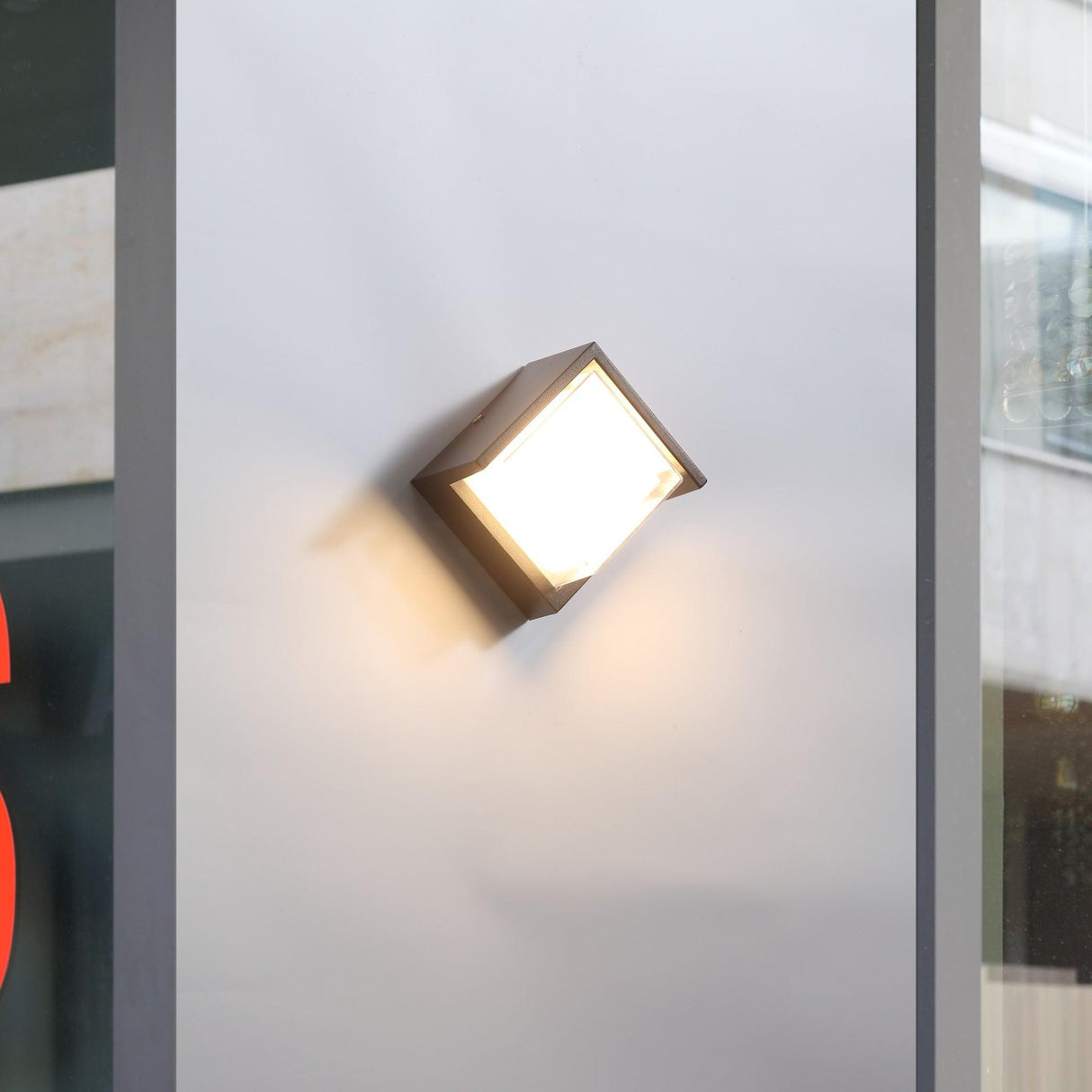 Square 6W LED IP65 Vägglampa Utomhus-Lampconcept.se