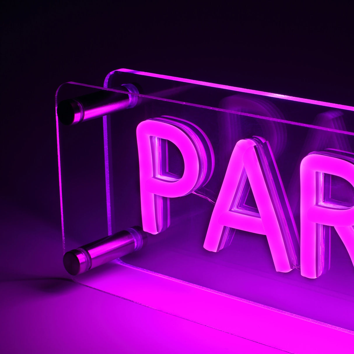 Paris LED Neon Box Bordslampa