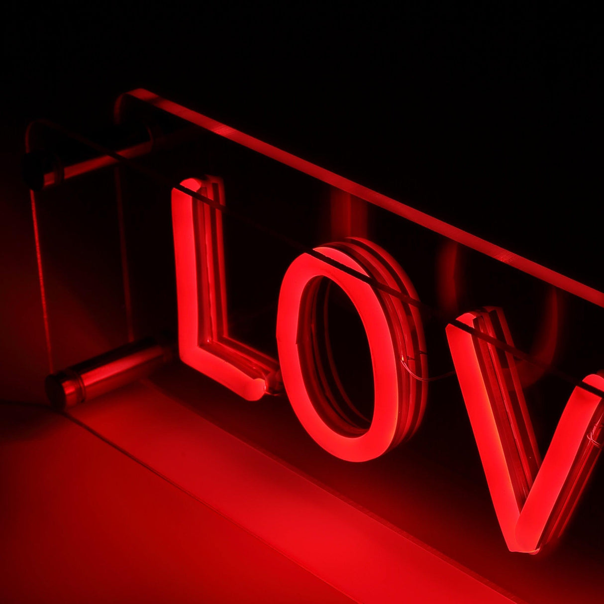 LOVE LED Neon Box Bordlampa-Lampconcept.se