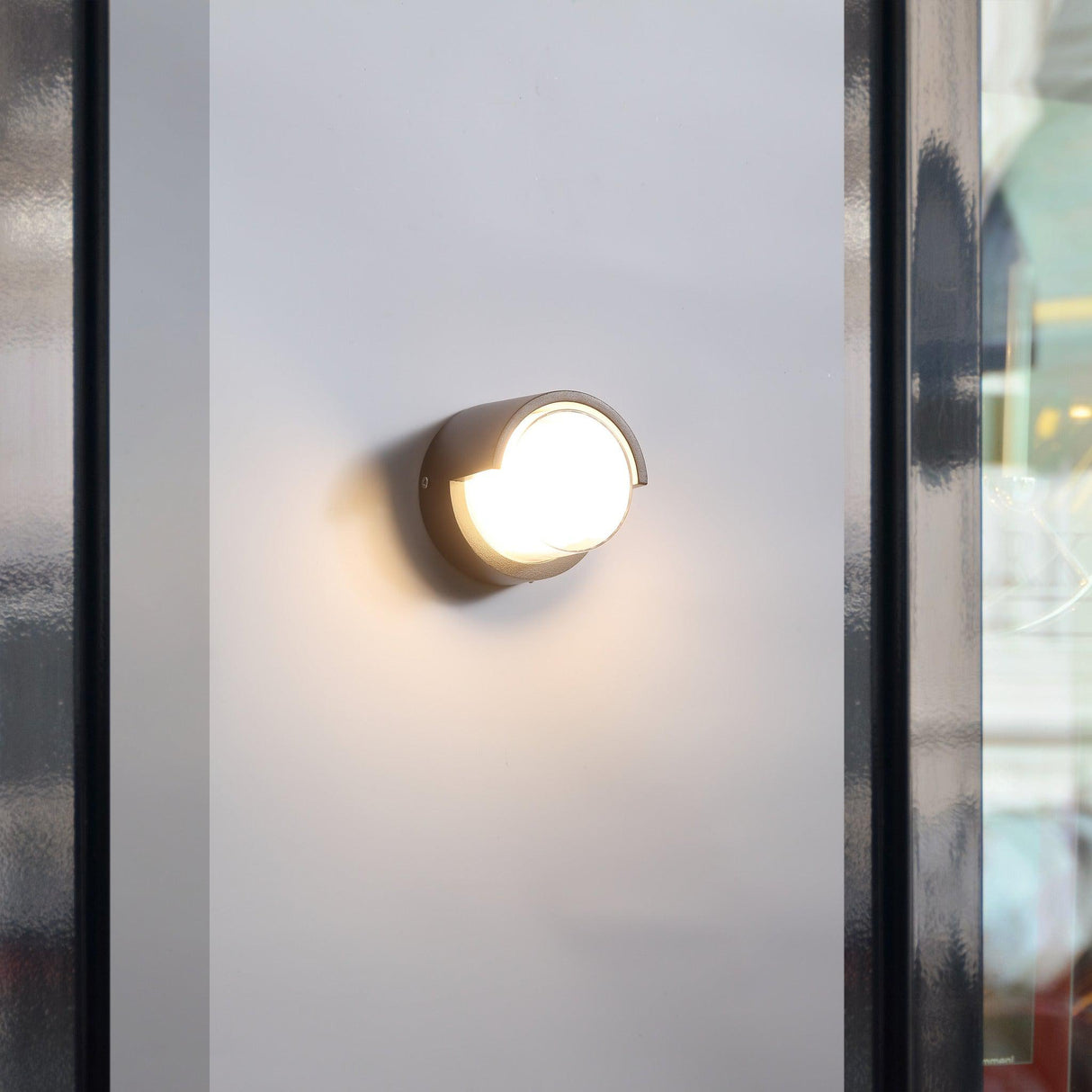 Round Vägglampa Utomhus 12W IP65-Lampconcept.se