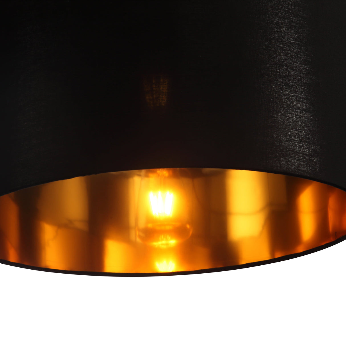 Drum Taklampa Ø40 Svart/Mässing