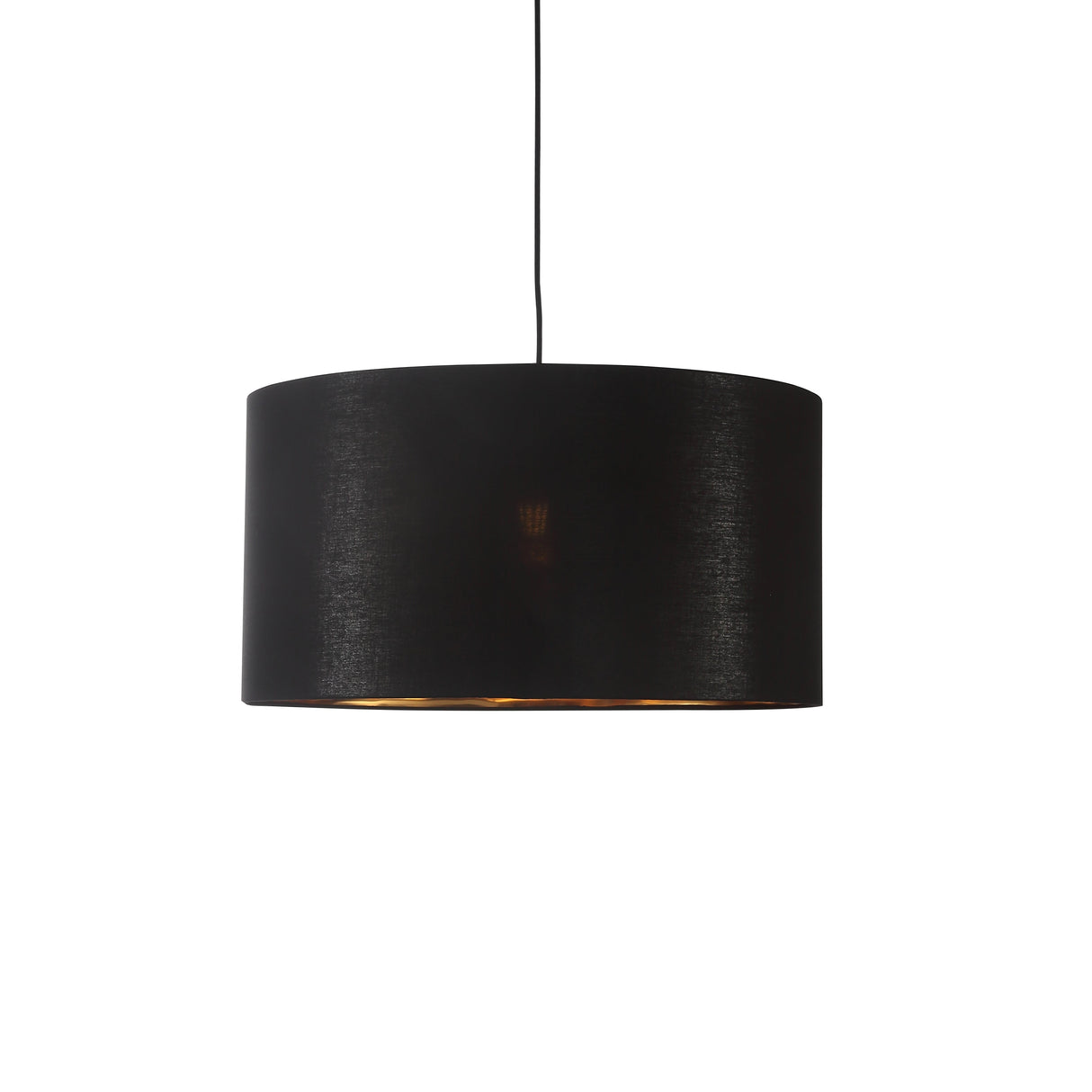 Drum Taklampa Ø50 Svart/Mässing