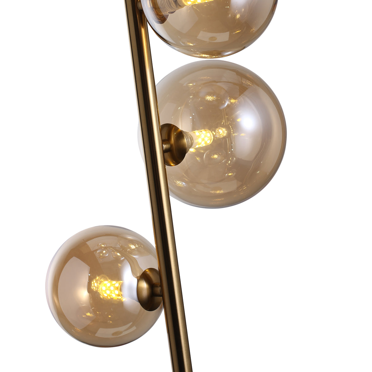 Valencia Golvlampa Mässing/Amber