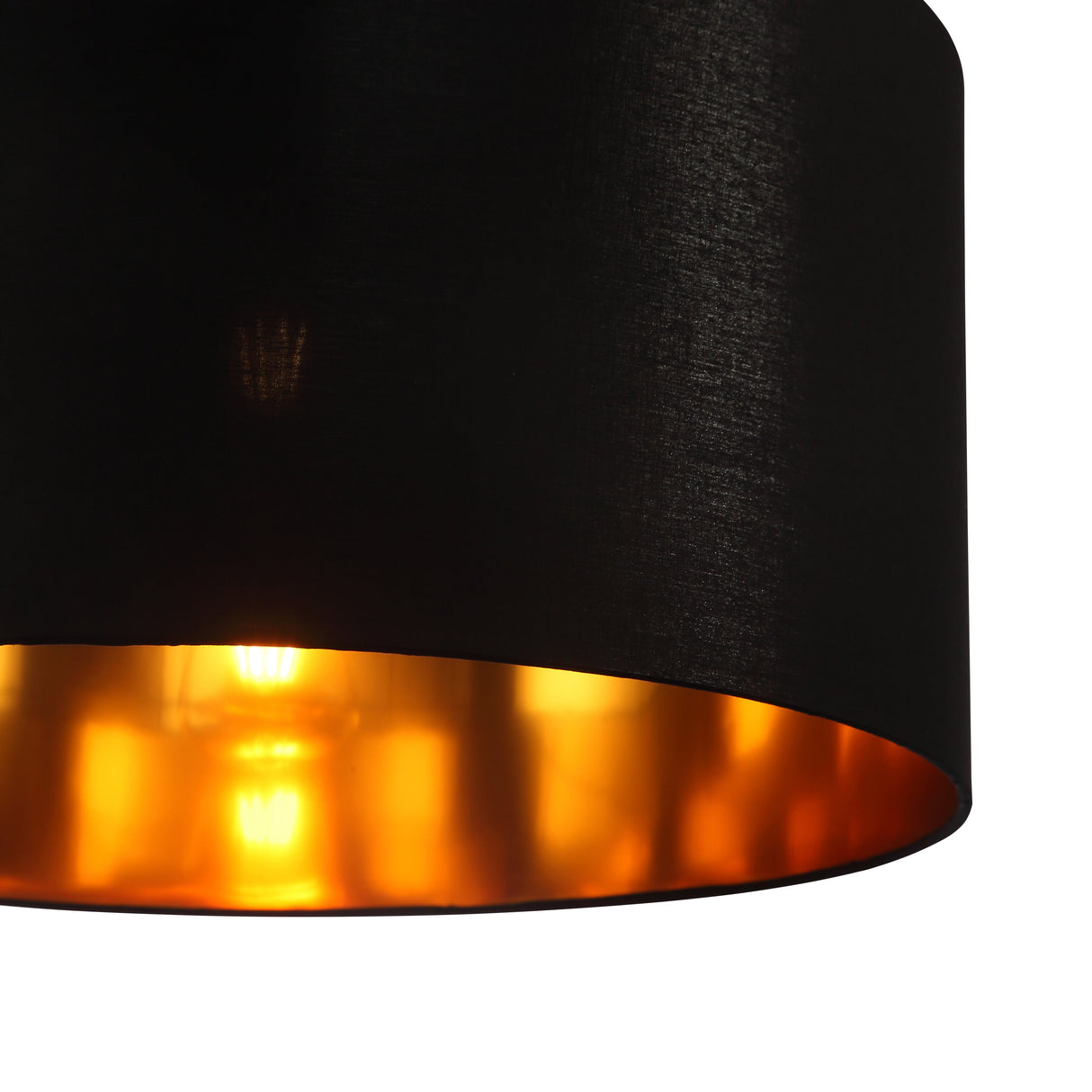 Drum Taklampa Ø50 Svart/Mässing