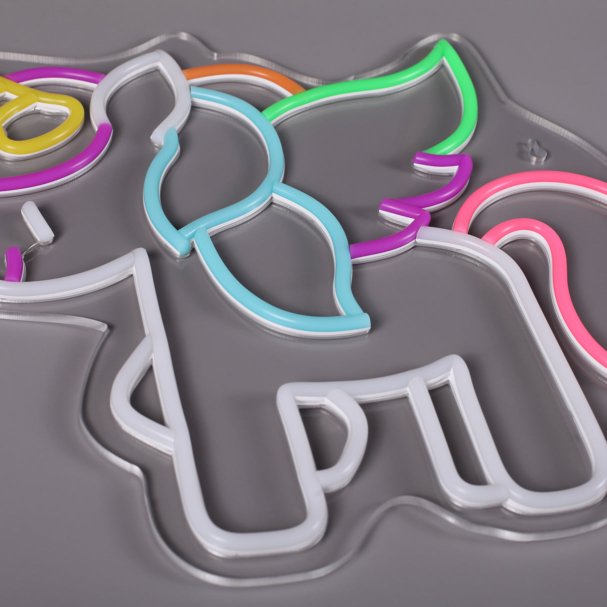 Unicorn Baby Neon Vägglampa