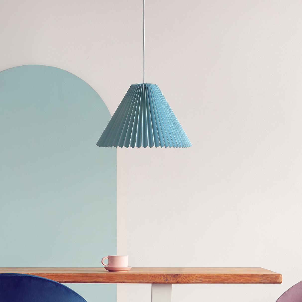 Grooves Taklampa Ø40 Soft Blue-Lampconcept.se