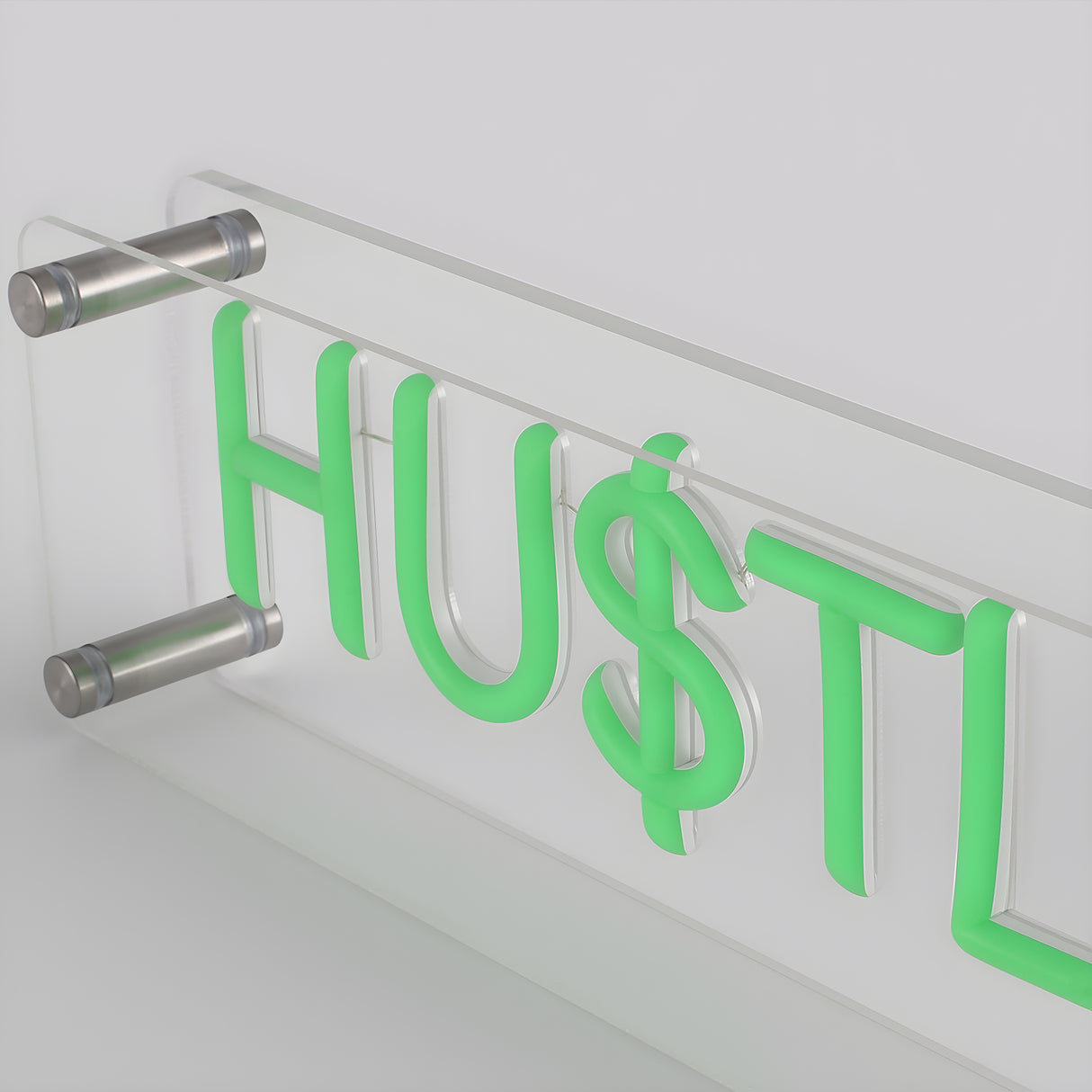 Hustle LED Neon Box Bordlampa