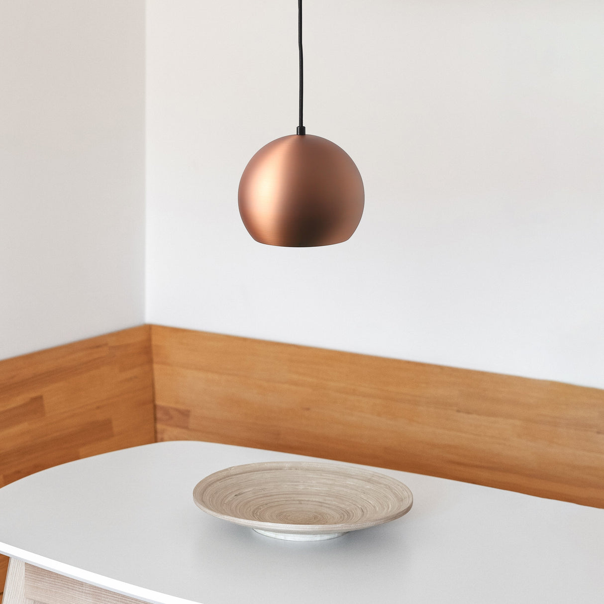 Mellow Taklampa Ø20 Borstad Koppar-Lampconcept.se