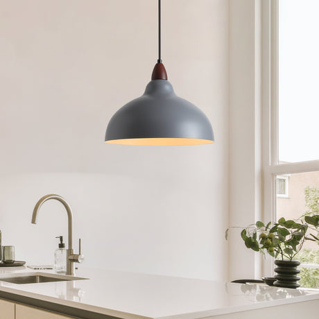 Oak Taklampa Ø35 Grå-Lampconcept.se