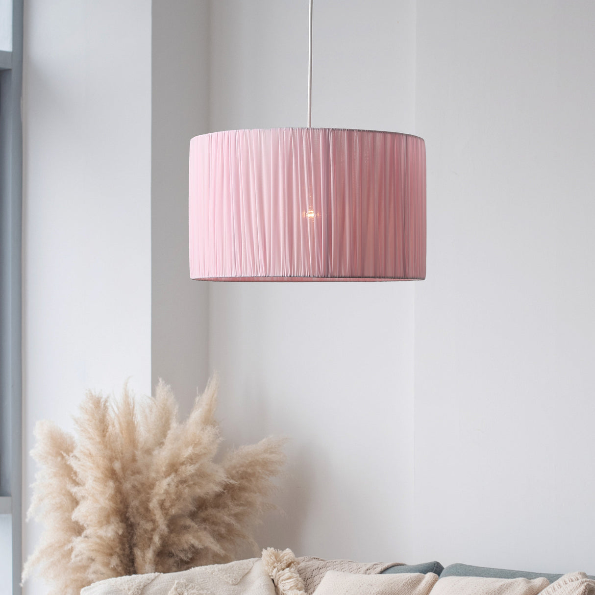 Drum Taklampa Ø40 Rosa-Lampconcept.se