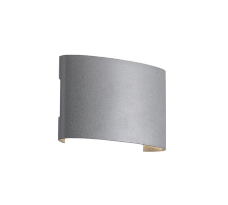 Ortelo 4W 12cm Vägglampa Utomhus Grå-Lampconcept.se