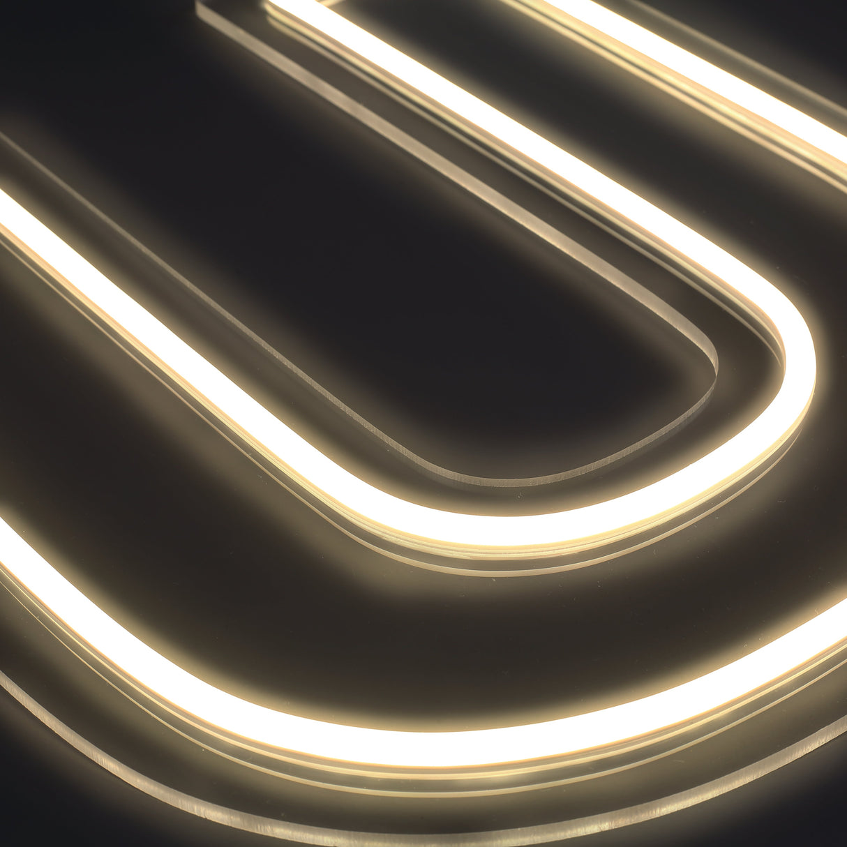 Bokstav U Neon Vägglampa