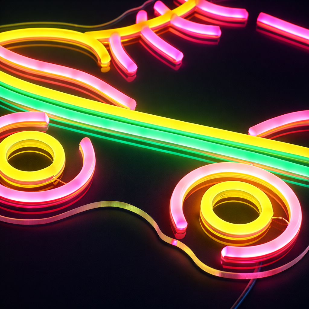 Roller Skates Neon Vägglampa