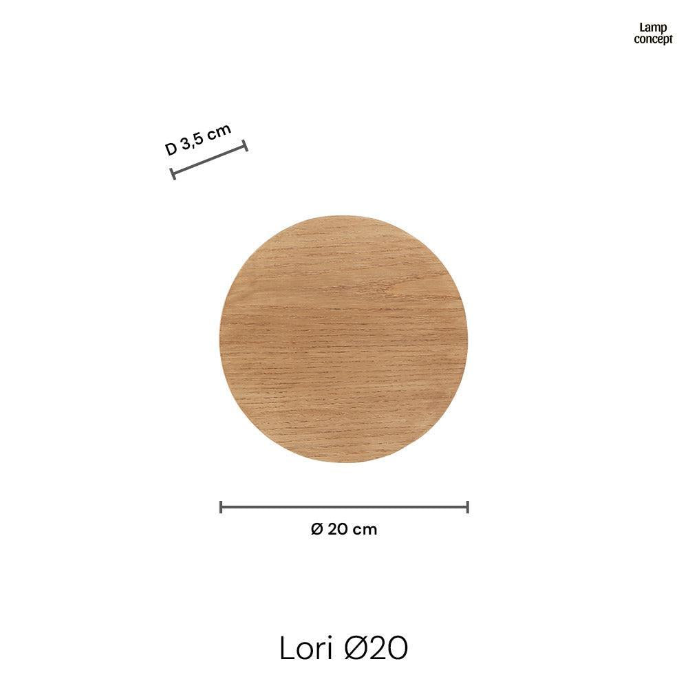 Lori Vägglampa Ø20 Trä-Lampconcept.se