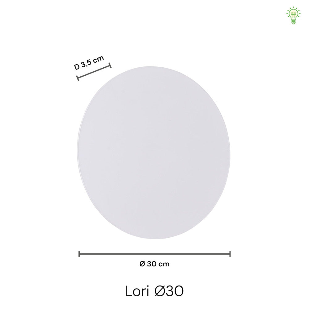 Lori Vägglampa Ø30 Titanium