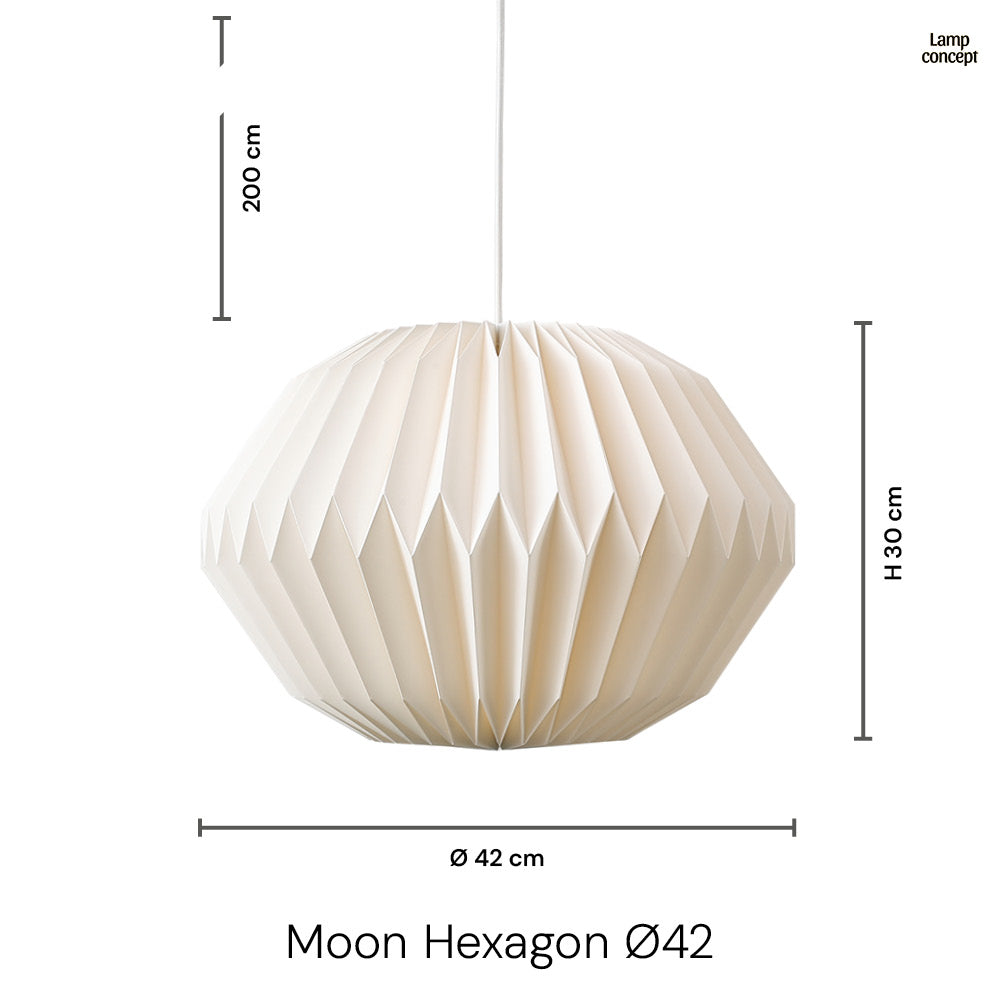 Moon Hexagon Ø42 Taklampa