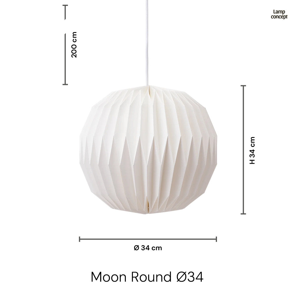 Moon Round Ø34 Taklampa