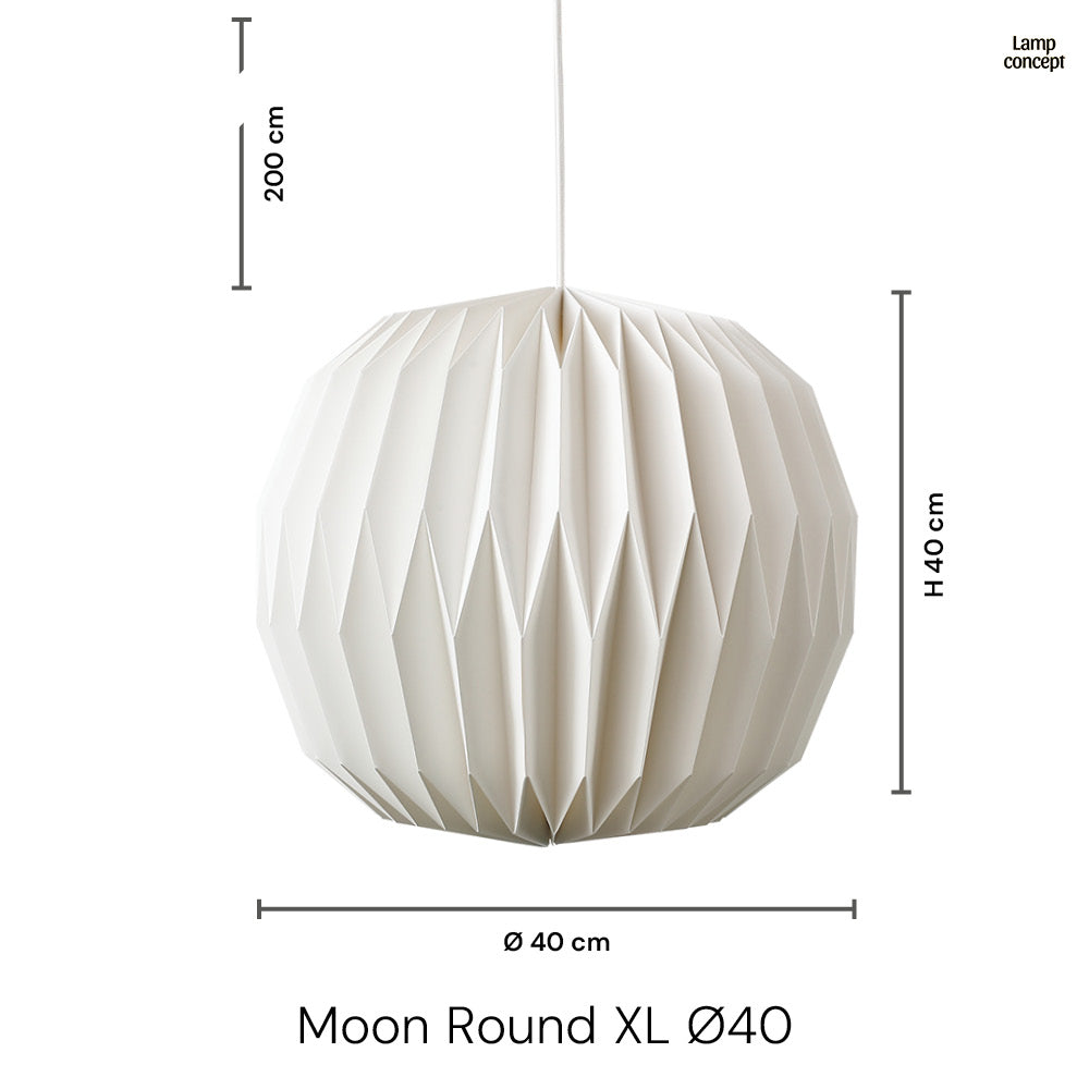 Moon Round XL Ø40 Taklampa