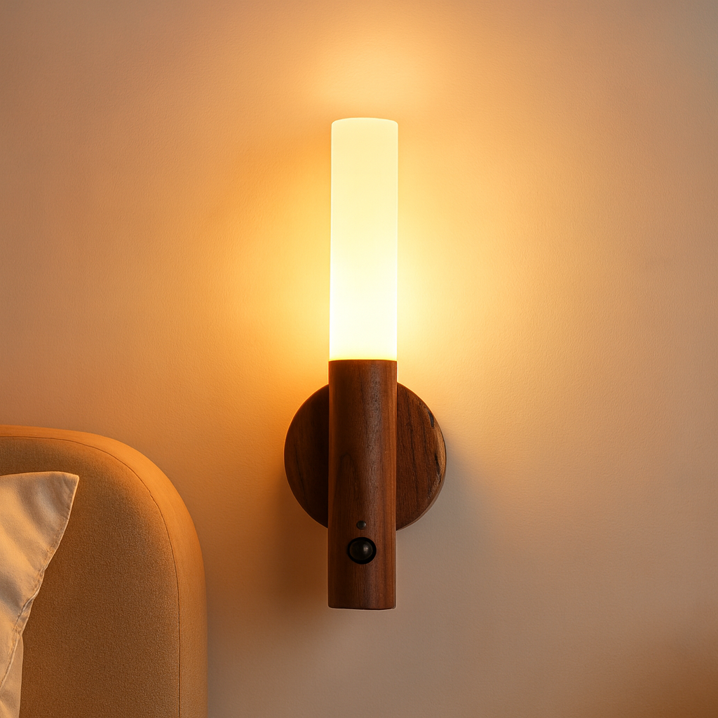 Mutoz Trådlös Magnetisk Vägglampa Mörk