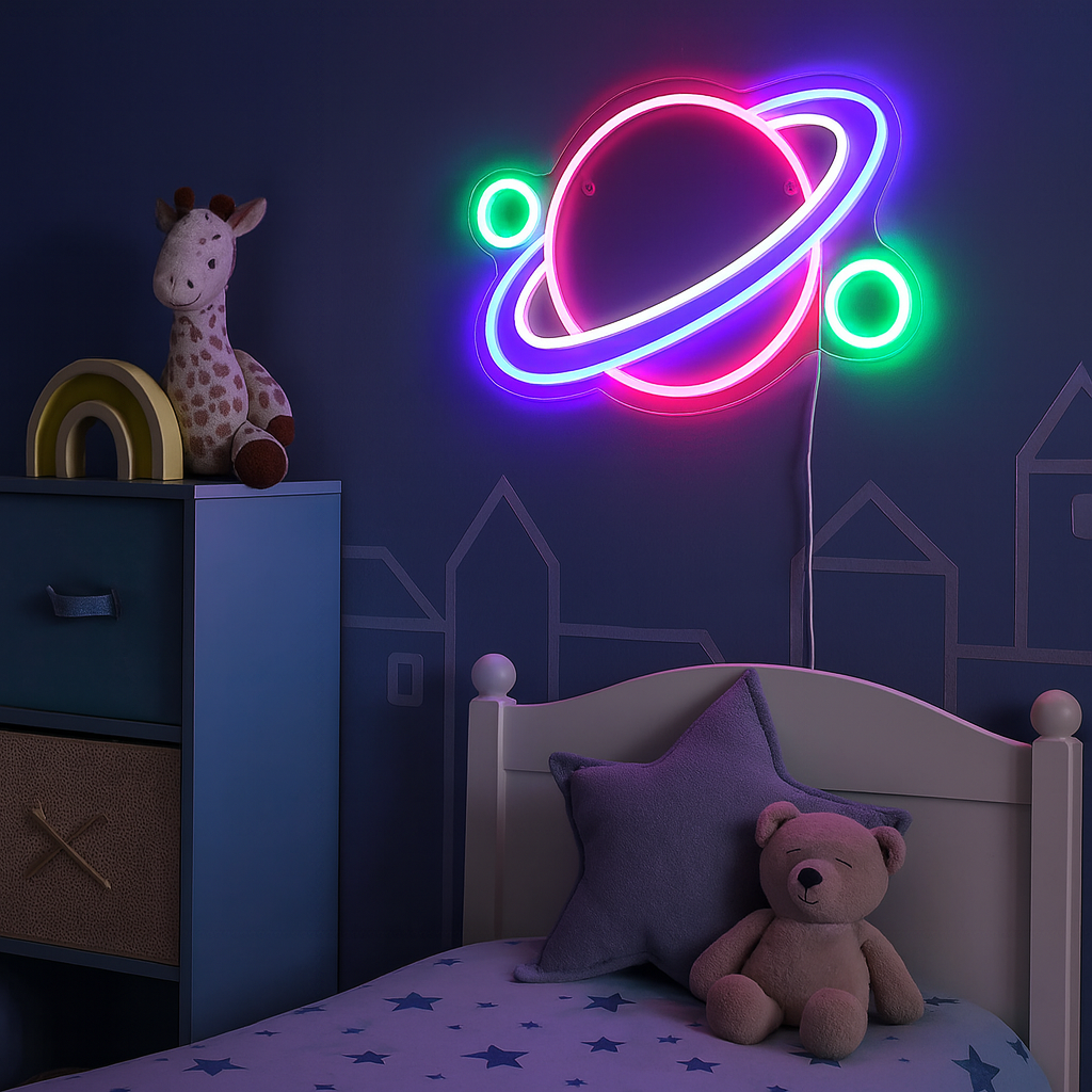 Planet Neon Vägglampa