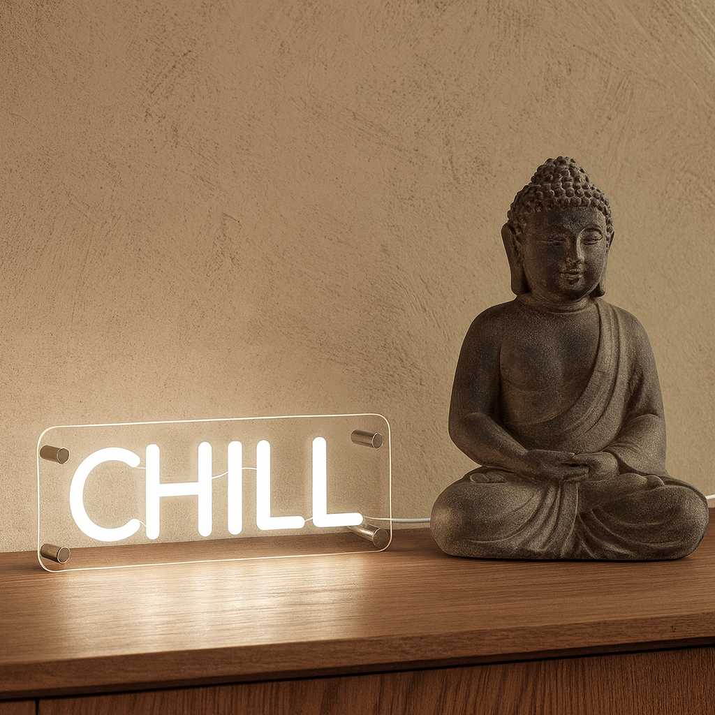 Chill LED Neon Box Bordlampa