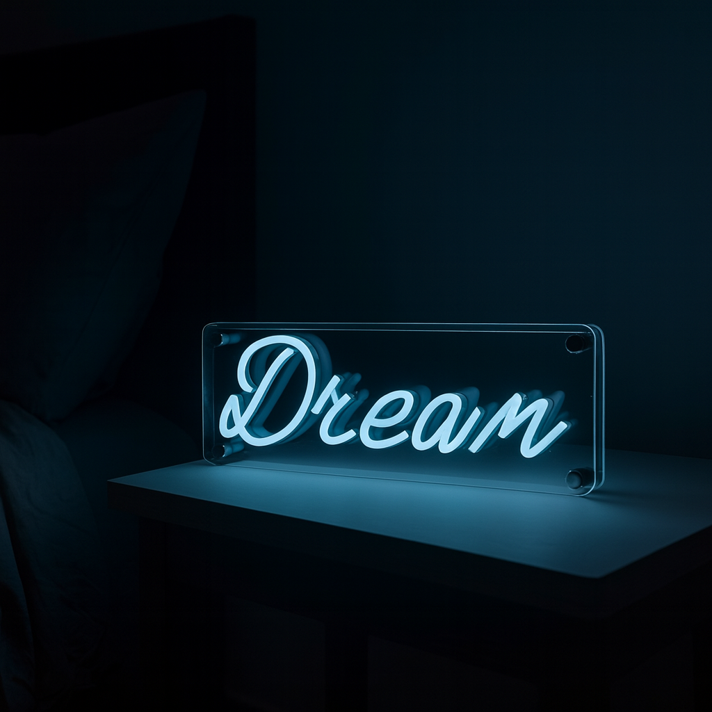 Dream LED Neon Box Bordlampa