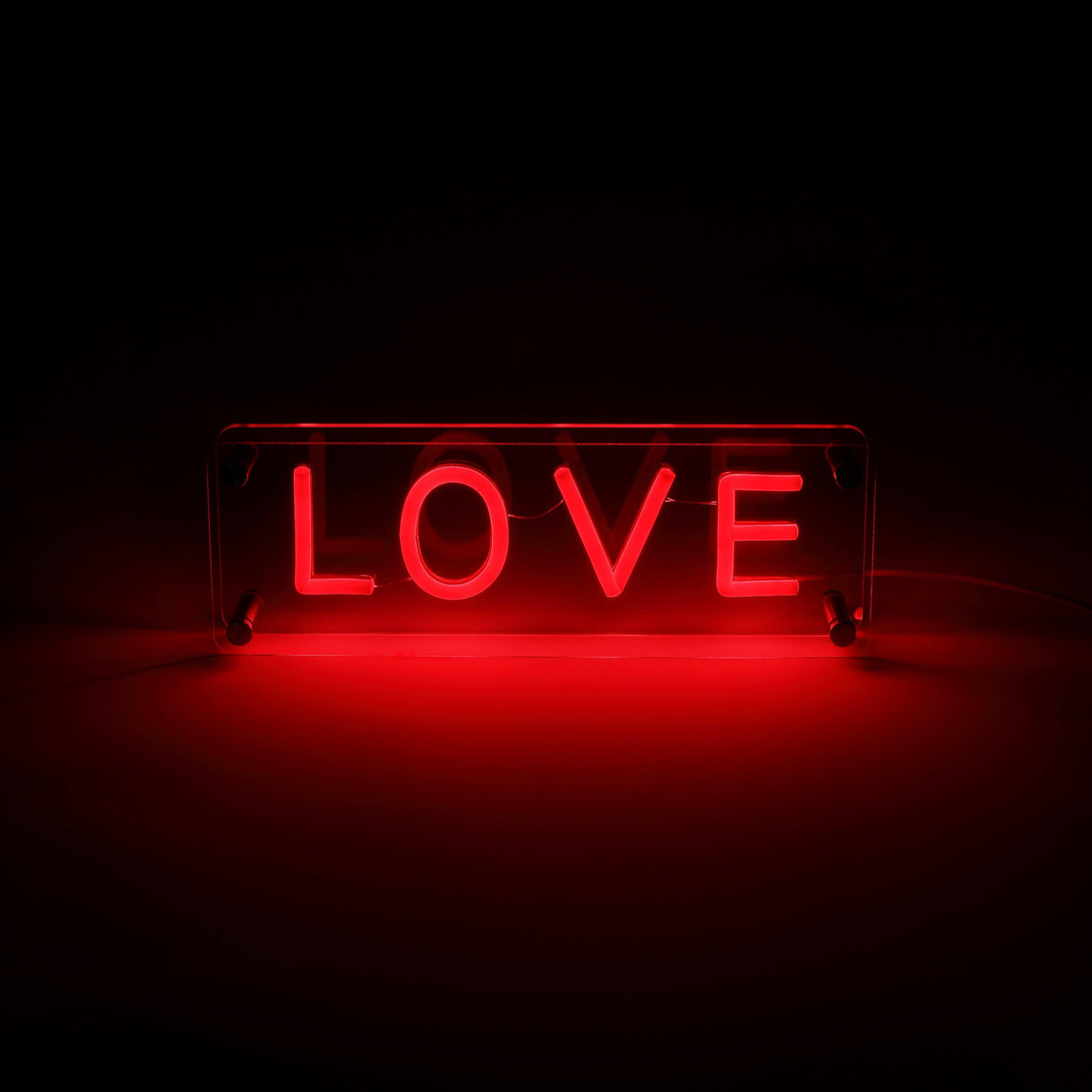 LOVE LED Neon Box Bordlampa-Lampconcept.se