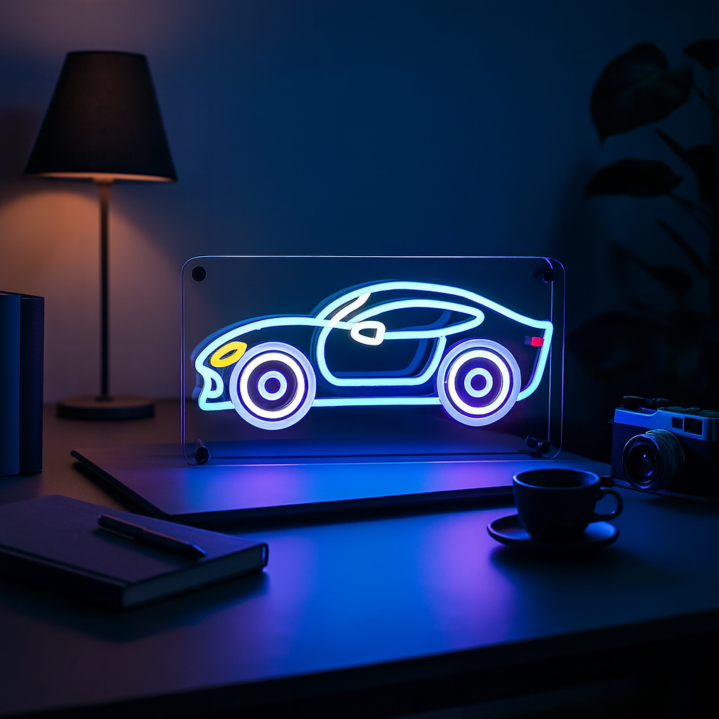 Car Neon Bordslampa