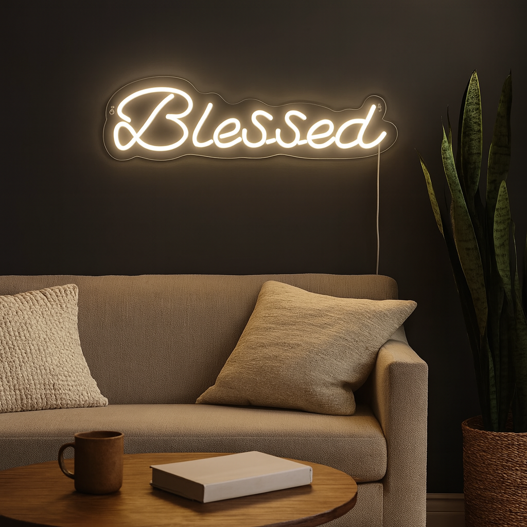 Blessed Neon Vägglampa