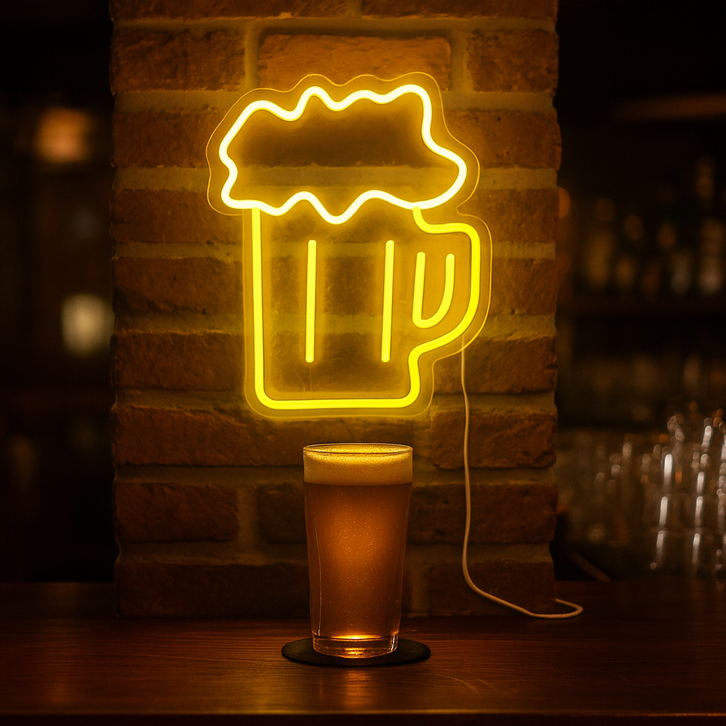 Beer Neon Vägglampa