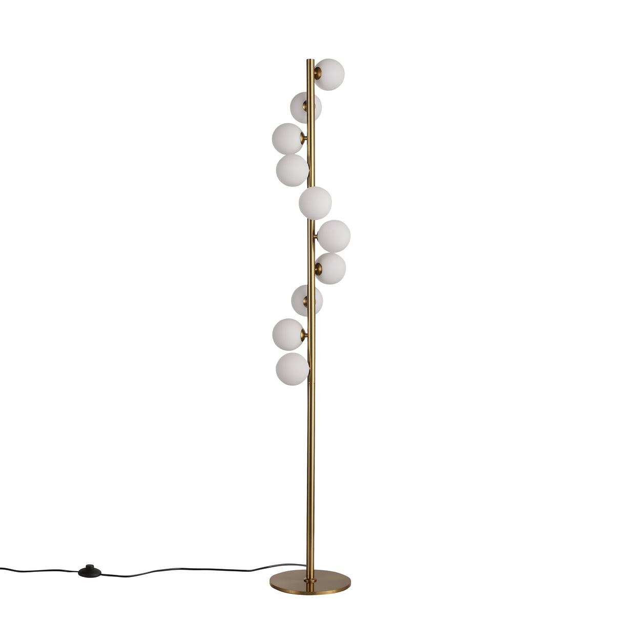 Trento Golvlampa Mässing/Opal-Lampconcept.se