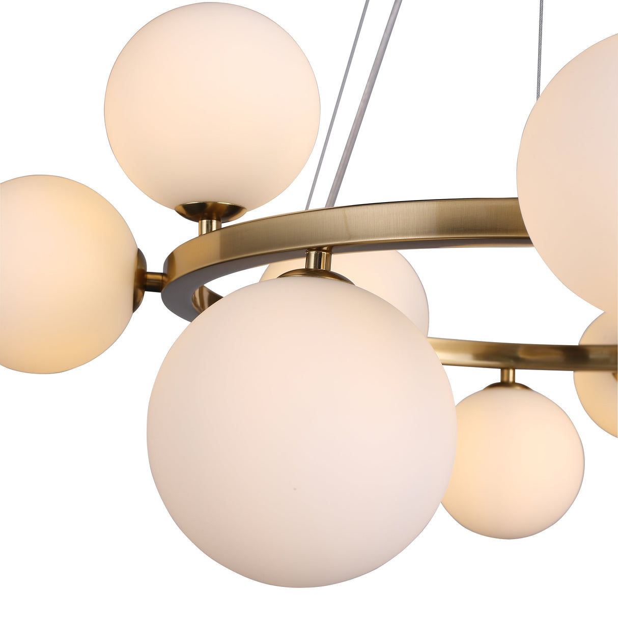 Valencia Ljuskrona Mässing/Opal