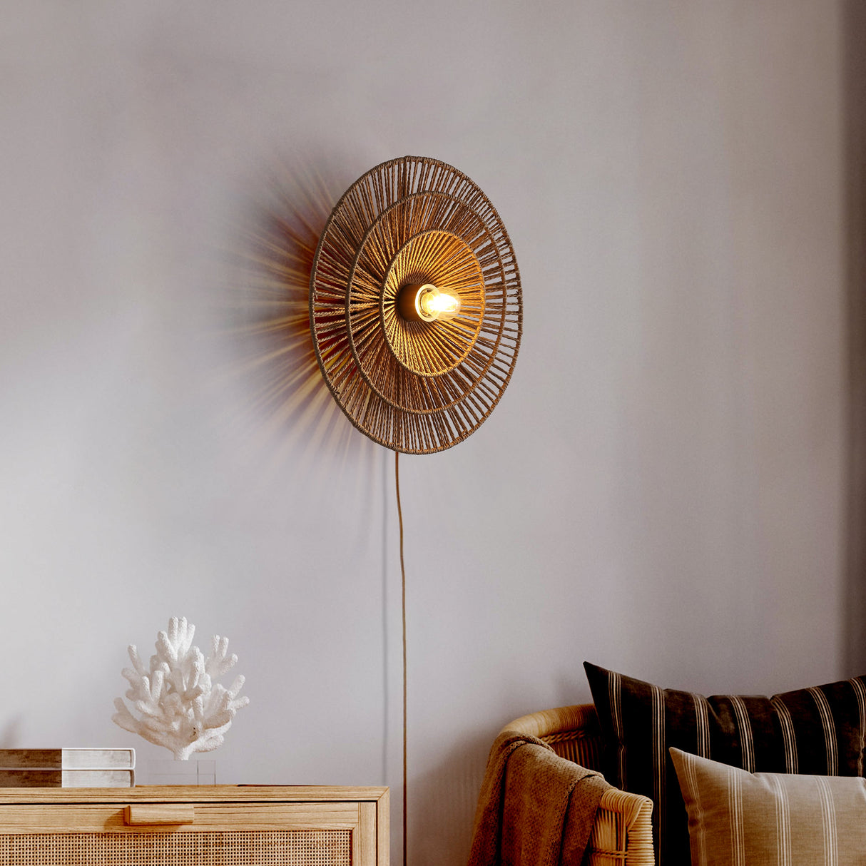 Wave Layer Vägglampa Ø40