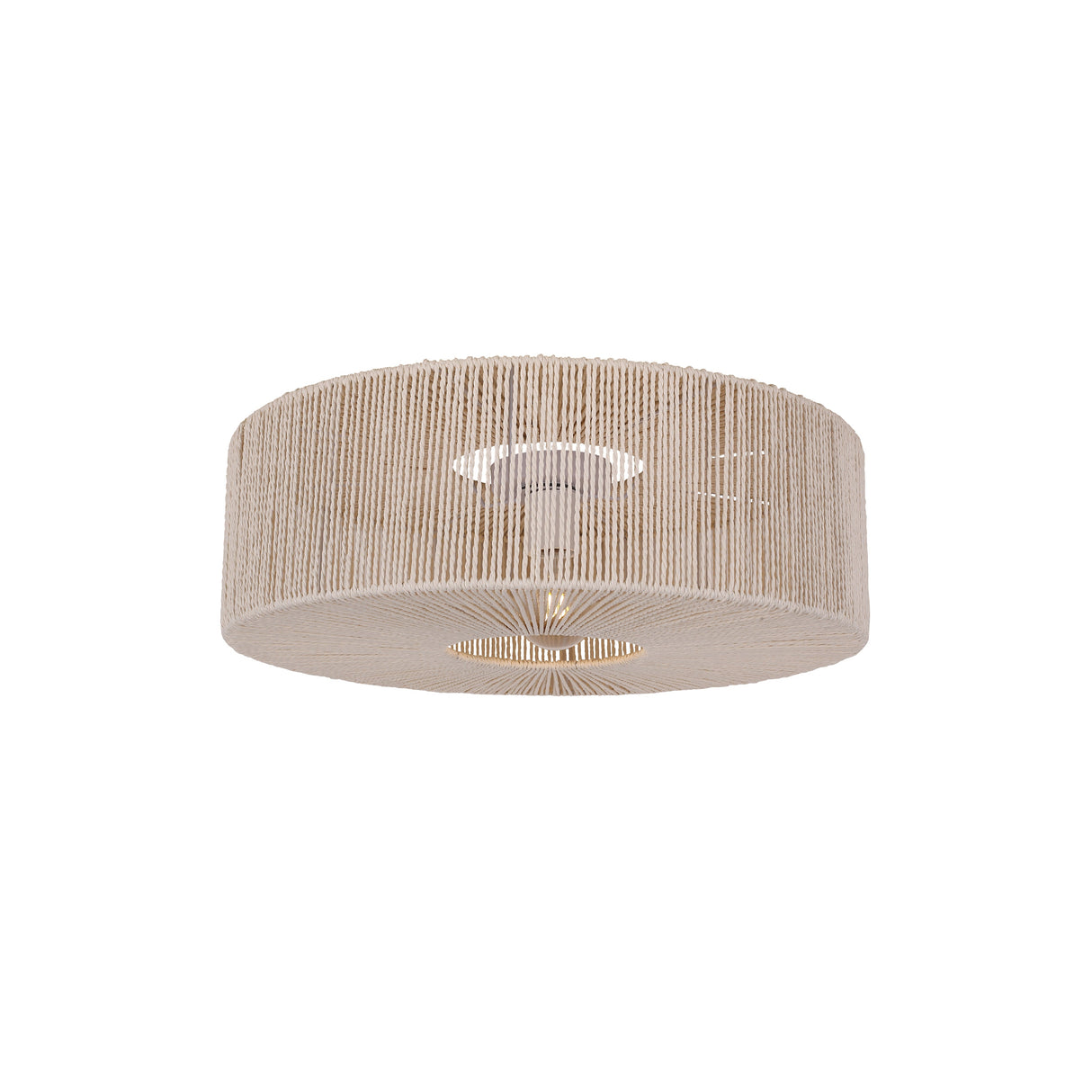 Braided Taklampa Ø60 Raw White