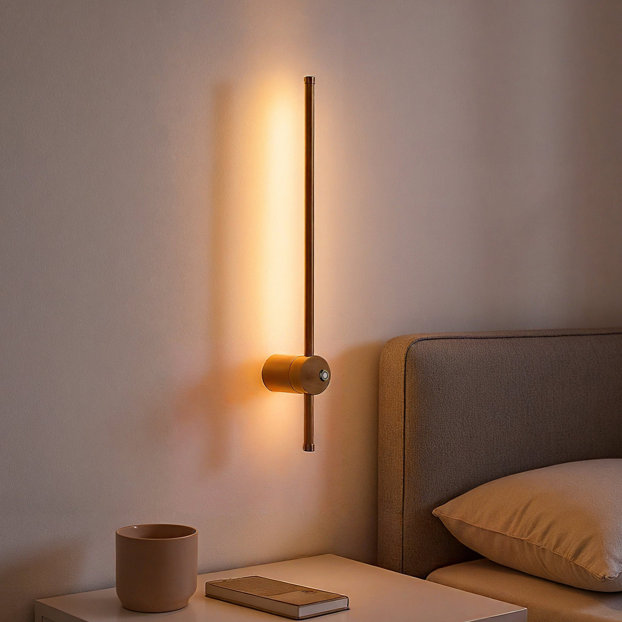 Retta LED Vägglampa Mässing 60cm