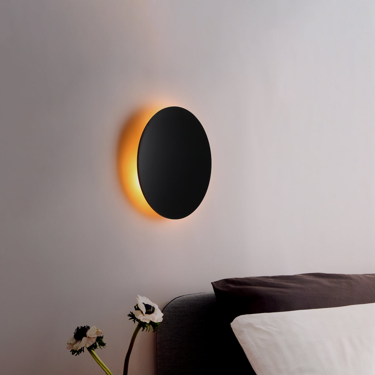 Lori Vägglampa Ø20 Svart