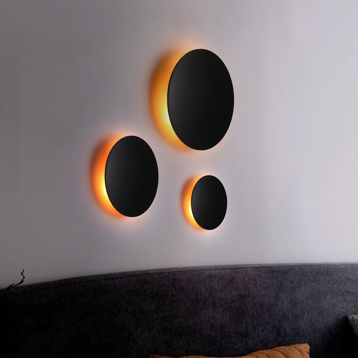 Lori Vägglampa Ø30 Svart