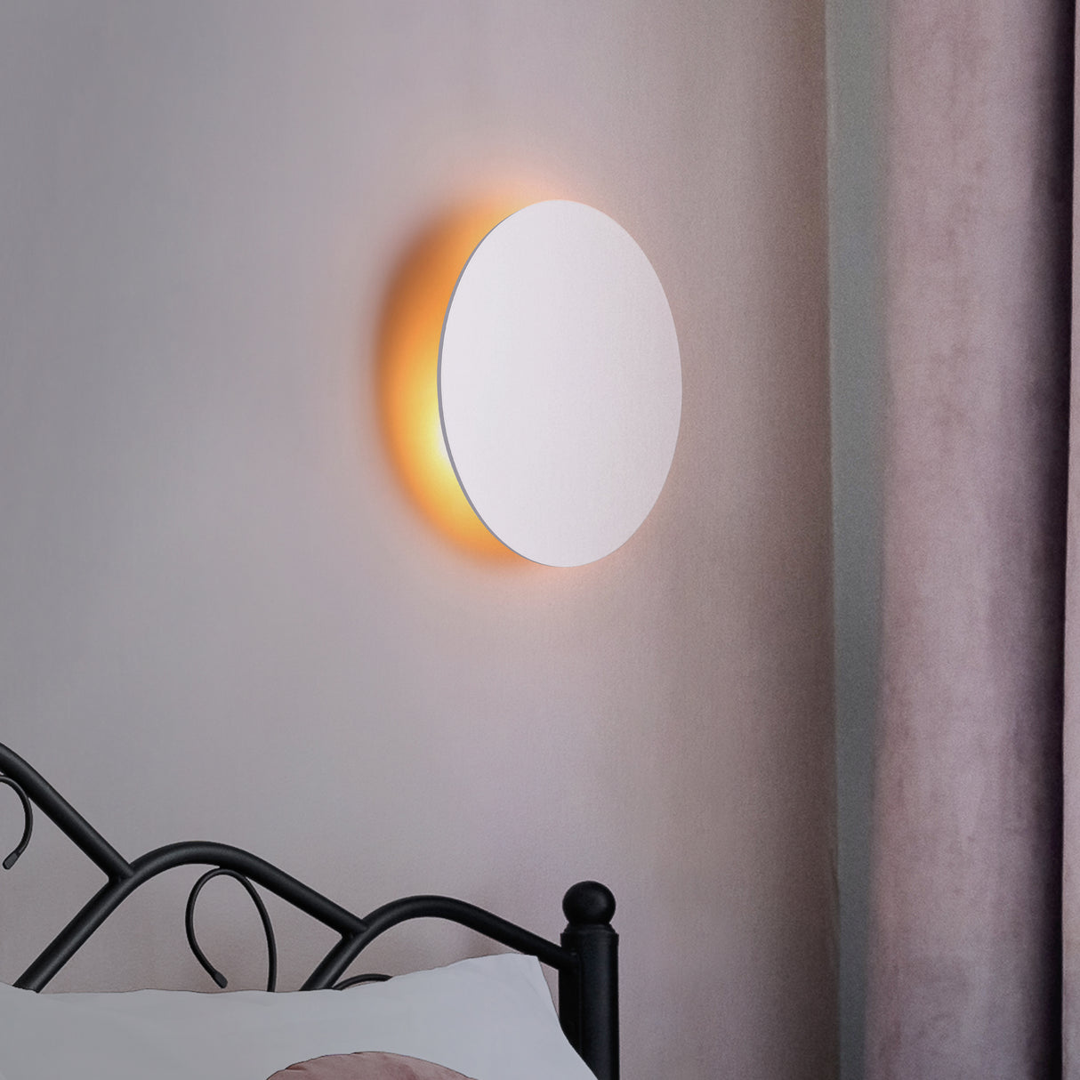 Lori Vägglampa Ø40 Vit