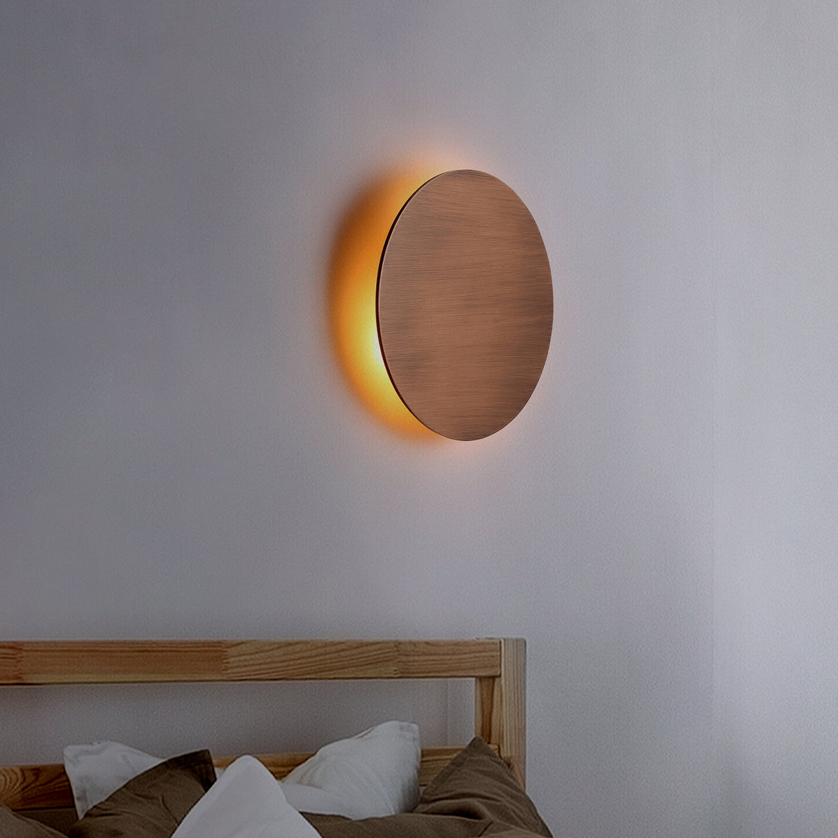 Lori Vägglampa Ø30 Borstad Koppar