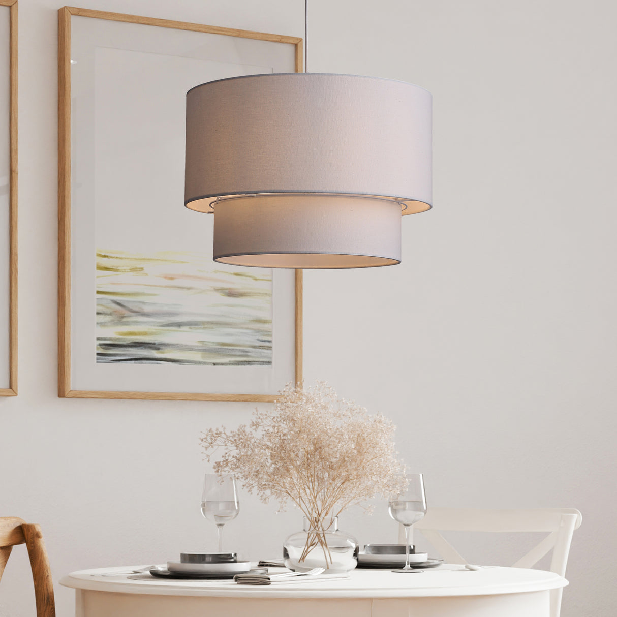 Twice Taklampa Ø45 Naturvit