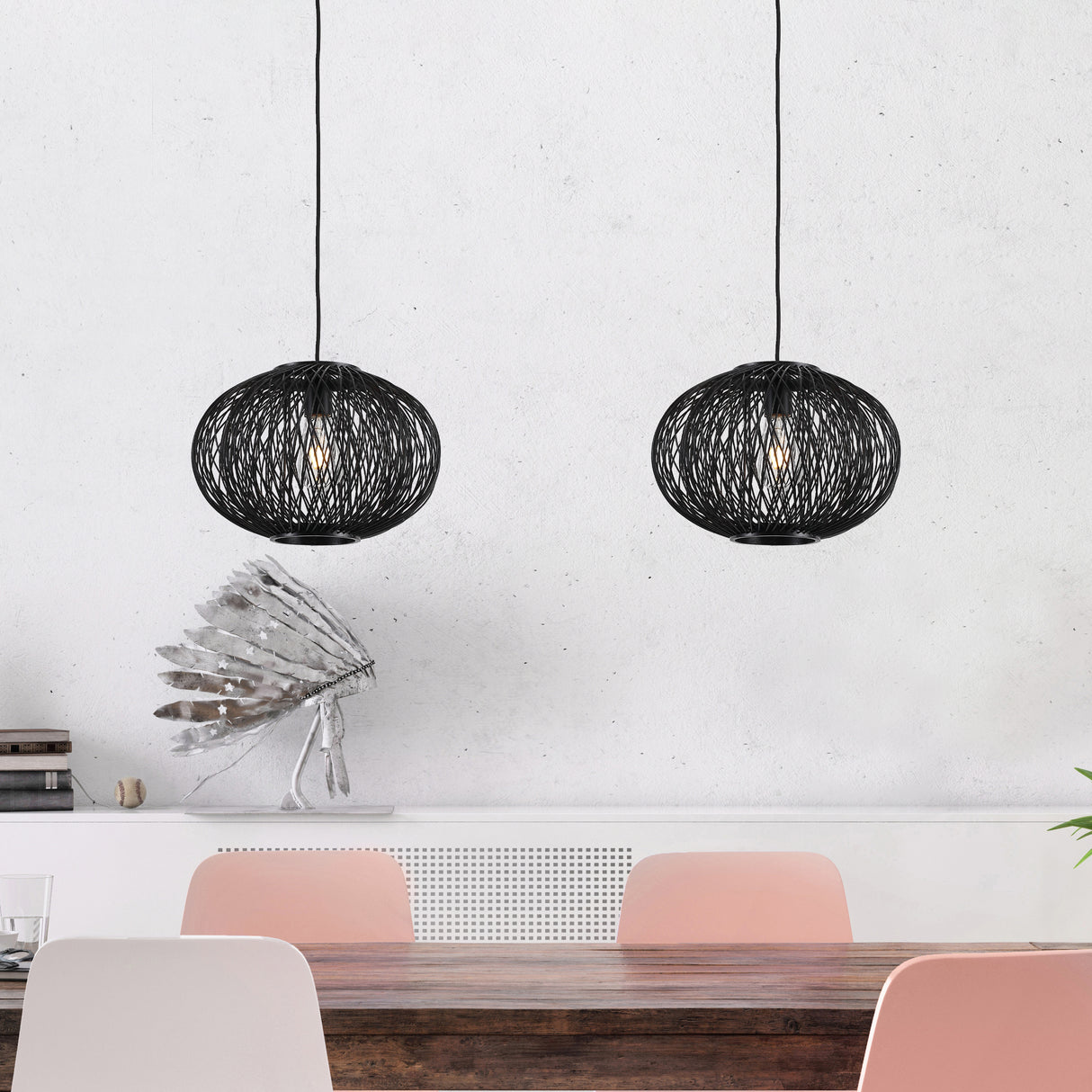 Valence Taklampa Ø35 Svart