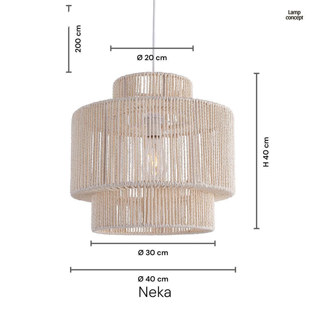 Neka Taklampa Ø40 Raw White-Lampconcept.se