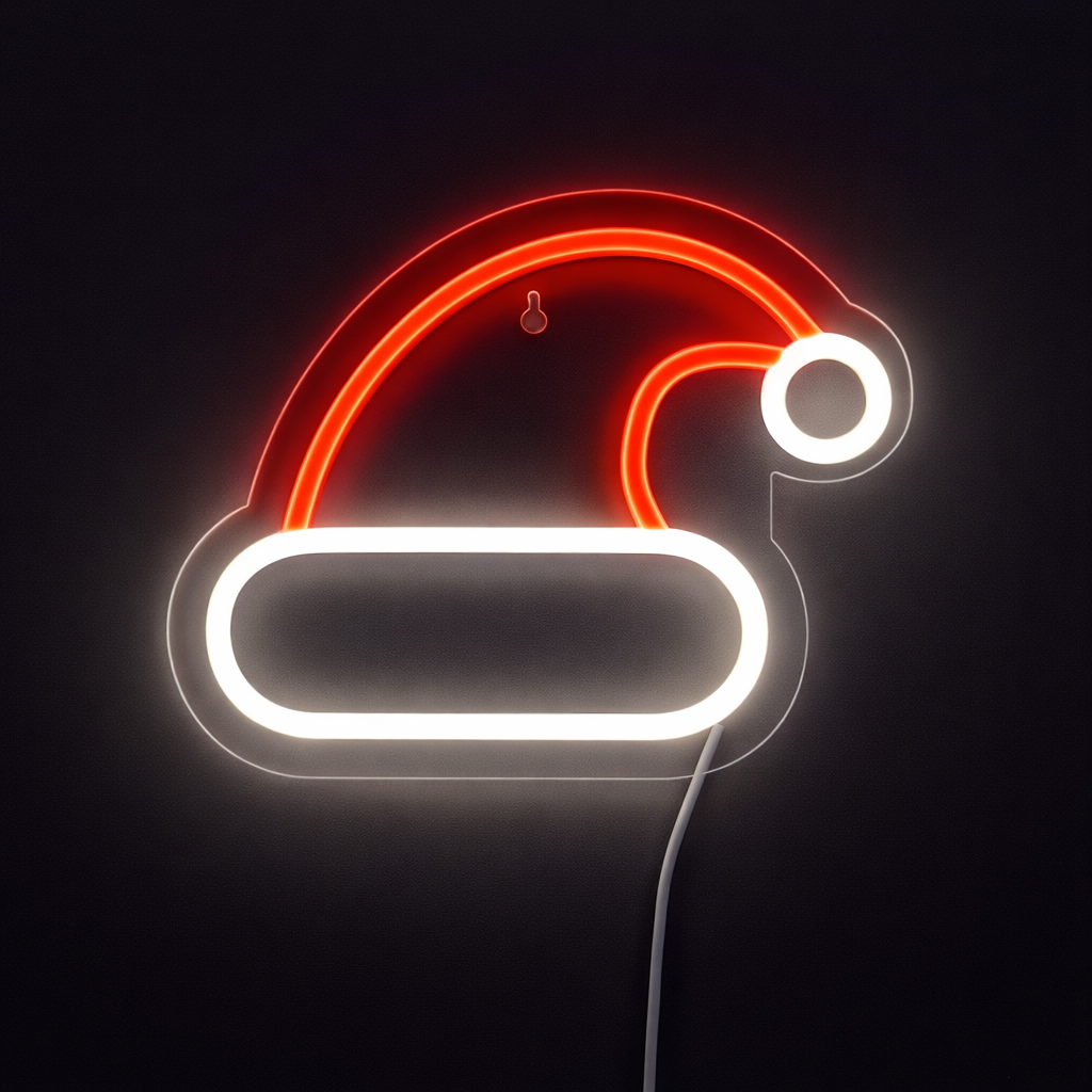 Tomtehatt Neon Vägglampa