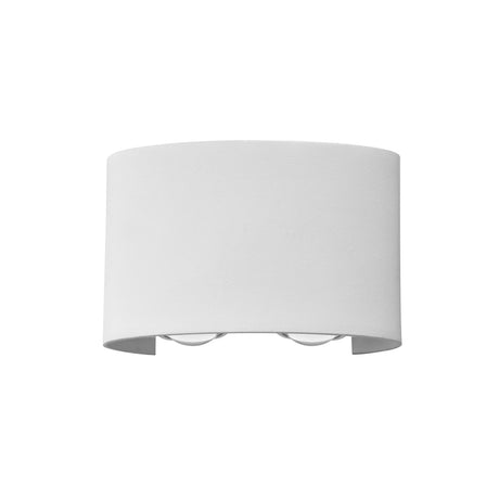 Ortelo 4W 12cm Vägglampa Utomhus Vit-Lampconcept.se