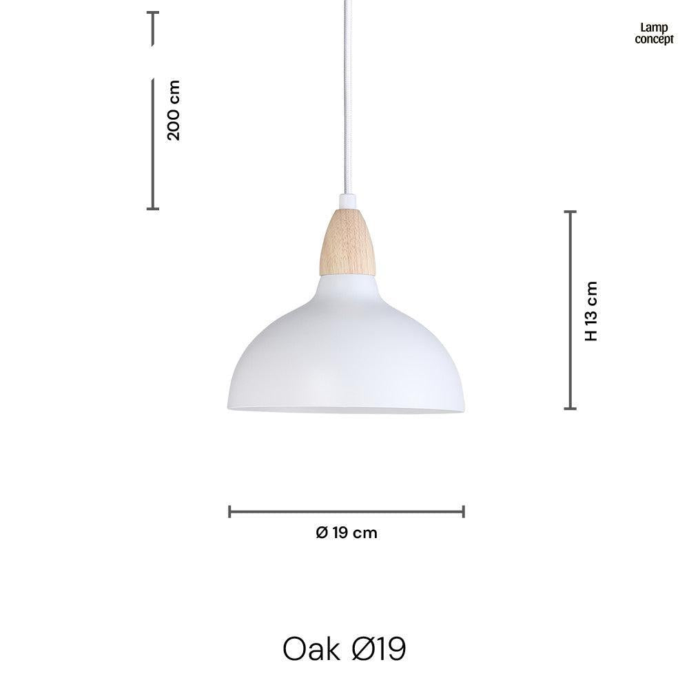 Oak Taklampa Ø19 Lemon Gul-Lampconcept.se