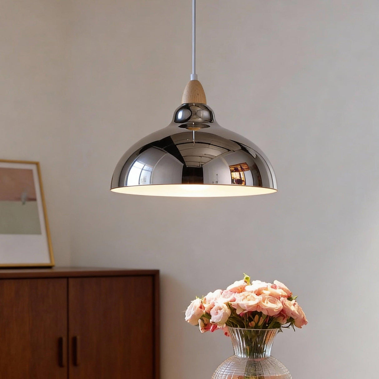Oak Taklampa Ø35 Krom-Lampconcept.se